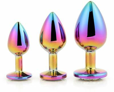 DT21784 Набор радужных анальных пробок GLEAMING LOVE MULTICOLOUR PLUG SET