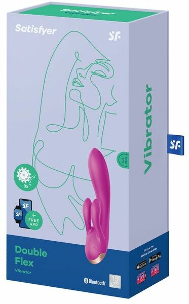 Вибратор кролик Satisfyer Double Flex Violet