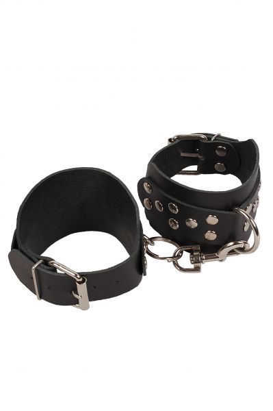 Оковы Leather Leg Cuffs, Black