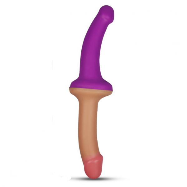 Страпон двойной 12.5" Double Dildo, Flesh+Purple