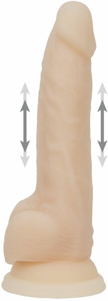 Фаллоимитатор ADDICTION - Naked - 9" Thrusting Dildo with Remote - Vanilla