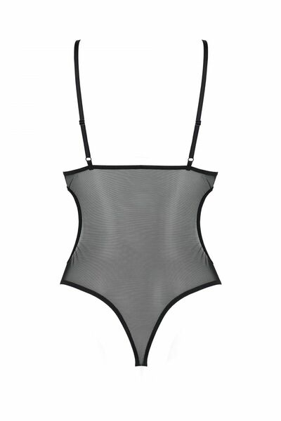 Боди с ажурным лифом Christa Body black L/XL — Passion