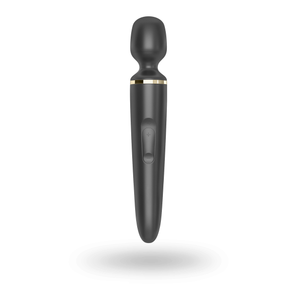 Вибромассажер Satisfyer Wand-er Woman (Black/Gold), водонепроницаемый, мощный, размер XXL