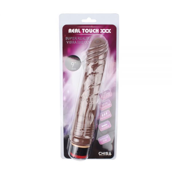 Вибромассажер 9” Vibe Cock, Brown