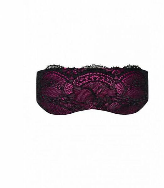 Маска Obsessive фуксия черное кружево Roseberry Mask