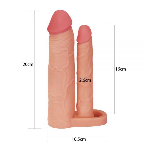 Насадка двойная Add 2" Double Penis Sleeve