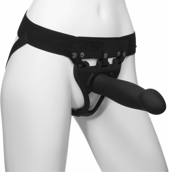 Страпон унисекс Doc Johnson Body Extensions - BE BOLD, полая насадка