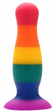 Радужная анальная пробка COLOURFUL LOVE PLUG