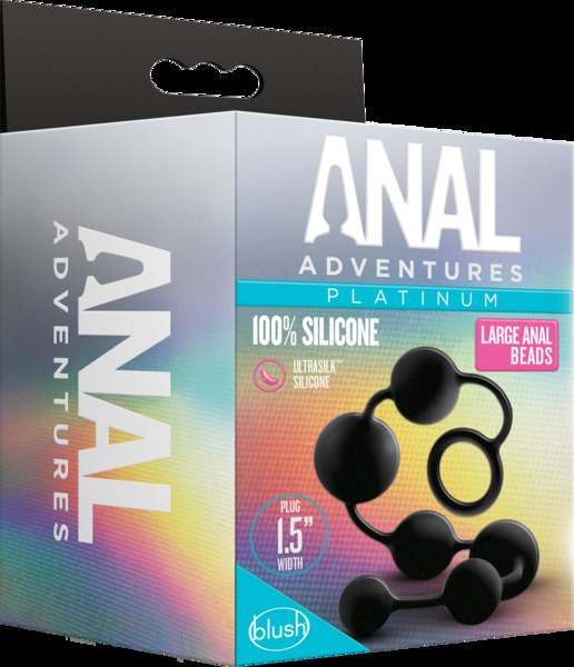 Анальные шарики Blush Anal Adventure Platinum Silicone Large Anal Beads