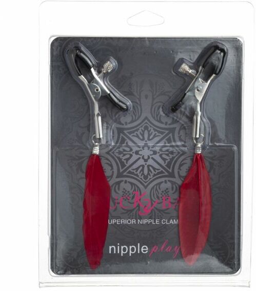 Зажимы на соски Перышки Nipple Play, Red