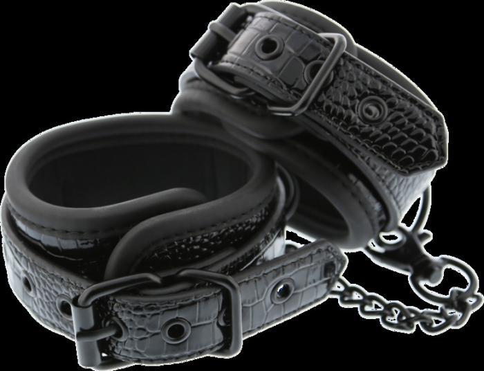 Оковы BLAZE LUXURY ANKLE CUFF CROCO BLACK