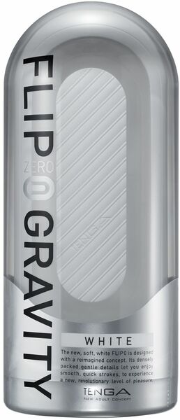 Мастурбатор Tenga Flip Zero GRAVITY White, изменяемая интенсивность стимуляции, раскладной
