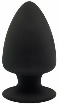 Термоактивная анальная пробка PREMIUM SILICONE PLUG S BLACK