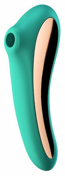 Вакуумный стимулятор с вибрацией Satisfyer Dual Kiss Green