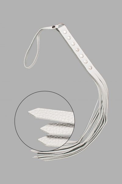 Флогер S&M Fancy Leather Floger, White