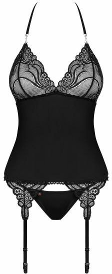 Корсет Obsessive 828-COR-1 corset & thong S/M