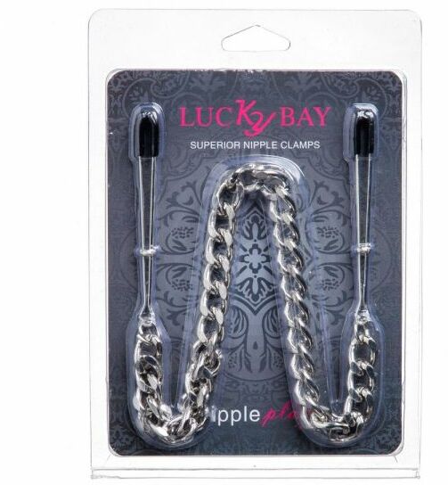 Зажимы на соски Nipple play пинцет Chain Heavy Metall