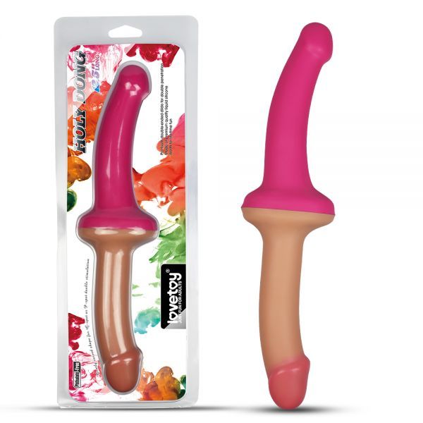 Страпон двойной 12.5" Double Dildo, Flesh+Pink