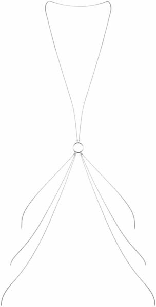 Цепочка для тела Bijoux Indiscrets Magnifique 8 Body Chain - Silver, украшение для тела