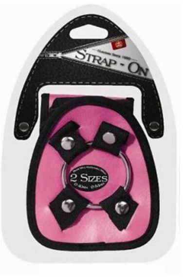 T111667 Трусики HARNESS с кольцами STRAP ON HARNESS PINK