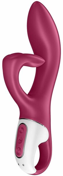 Вибратор кролик с тройным отростком Satisfyer Embrace me Berry, 2 мотора, диаметр 3,6 см