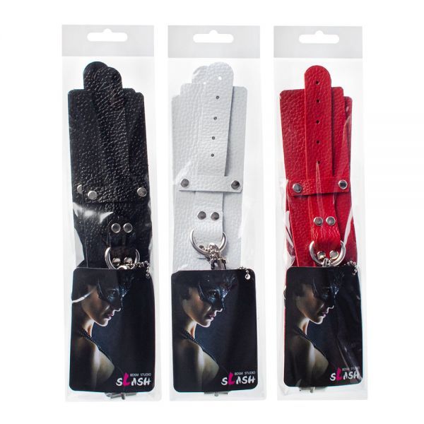 Наручники Leather Dominant Hand Cuffs, White