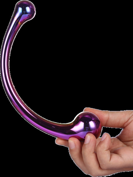 DT21836 Изогнутый стеклянный фаллоимитатор Dream Toys GLAMOUR GLASS CURVED BIG WAND
