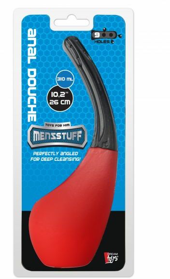 Анальный душ MENZSTUFF 9 HOLE ANAL DOUCHE RED/BLACK