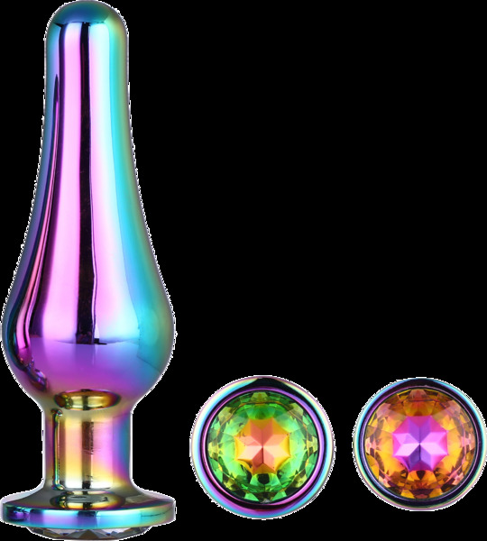 DT21873 Набор анальных пробок конической формы Dream Toys GLEAMING LOVE PLEASURE SET MULTICOLOUR