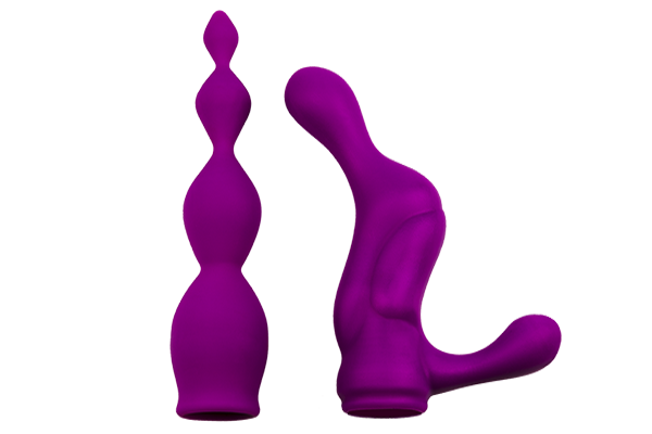 Насадки для двустороннего вибратора Adrien Lastic AD-2X - Anal set