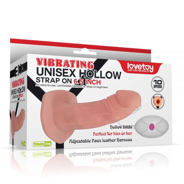 Страпон Unisex Hollow Strap On Vibrating