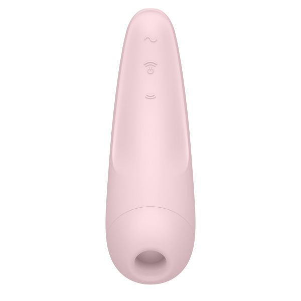 Вакуумный клиторальный стимулятор Satisfyer Curvy 2+ Pink с управлением через интернет
