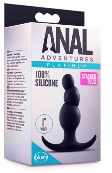 Анальный плаг ANAL ADVENTURES PLATINUM STACKED PLUG