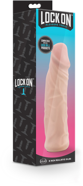 Реалистичная насадка LOCK ON 8INCH REALISTIC LOCK ON DILDO