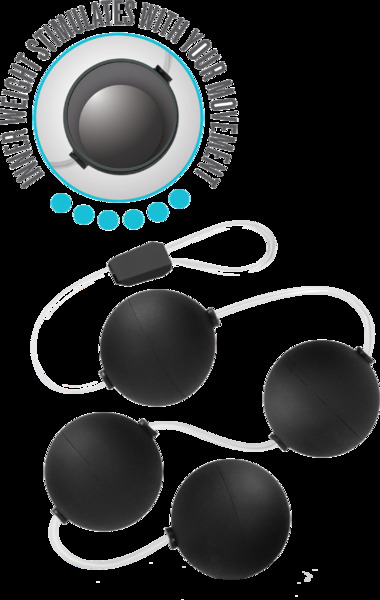 Анальные шарики Blush Anal Adventures Pleasure Balls - Black