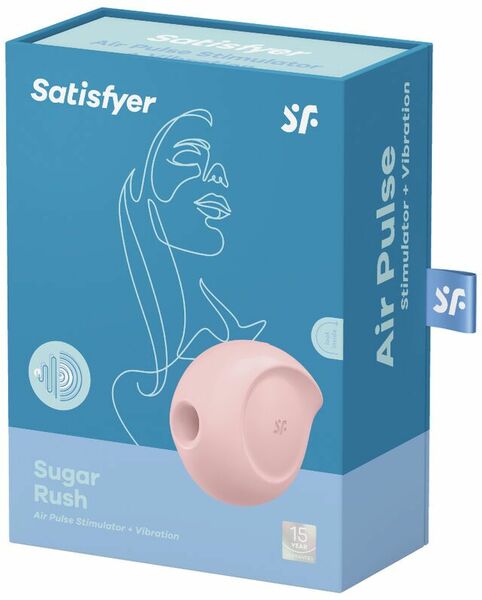 Вакуумный клиторальный стимуляторм с вибрацией Satisfyer Sugar Rush Rose
