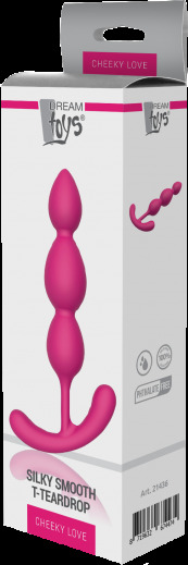 DT21436 Анальный плаг CHEEKY LOVE SILKY SMOOTH T-TEARDROP