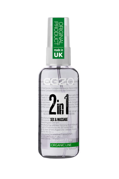 Вагинальный силиконовый органический лубрикант WOW 2in1, 50 ml