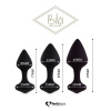 Набор силиконовых анальных пробок FeelzToys - Bibi Butt Plug Set 3 pcs Black || 