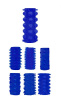 Набор насадок Penis Sleeve Kits-Blue