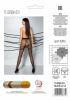 Колготки с открытым доступом Passion TIOPEN 011 black 1/2 (20 den), с контрастными шортикам || 