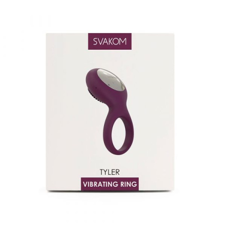 Эрекционное кольцо с вибрацией Svakom Tyler Violet || 