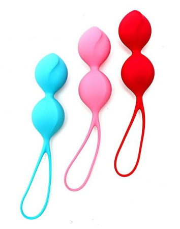 Вагинальные шарики Satisfyer V Balls (3 пары), диаметр 3,4см, вес 79-114-150гр, монолитные || 