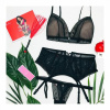 Комплект открытая грудь Obsessive LUSTELLA SET S/M сетка || 