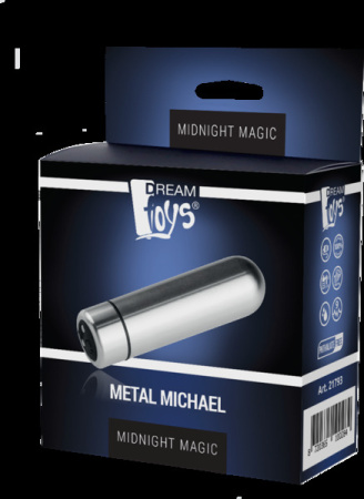 Вибропуля Dream Toys MIDNIGHT MAGIC METAL MICHAEL || 