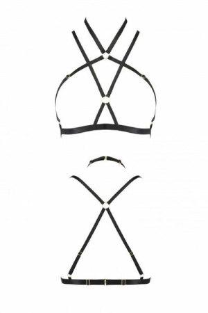 Портупея-стрепы KELIS BRA black XXL/XXXL - Passion Exclusive