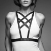 Портупея Bijoux Indiscrets MAZE - Cross Cleavage Harness Black || 