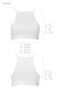 Спортивный топ с прозрачной вставкой Passion PS006 TOP white, size XL || 