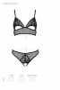 Комплект Passion Christa Set black L/XL: браллет с ажурным лифом и открытыми трусиками || 