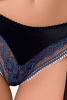Комплект белья GISELE SET black L/XL - Passion Exclusive: лиф, трусики с пажами || 
